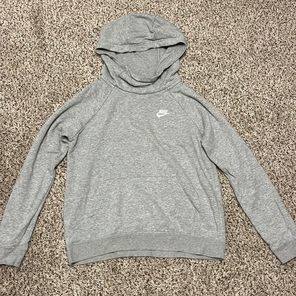 grey nike hoodie size: womens small